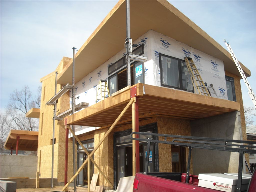 Residential Architecture Construction Progress - View from the East